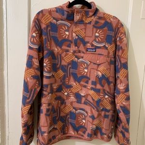 Patagonia Synchilla Pink Trendy Rare Pattern